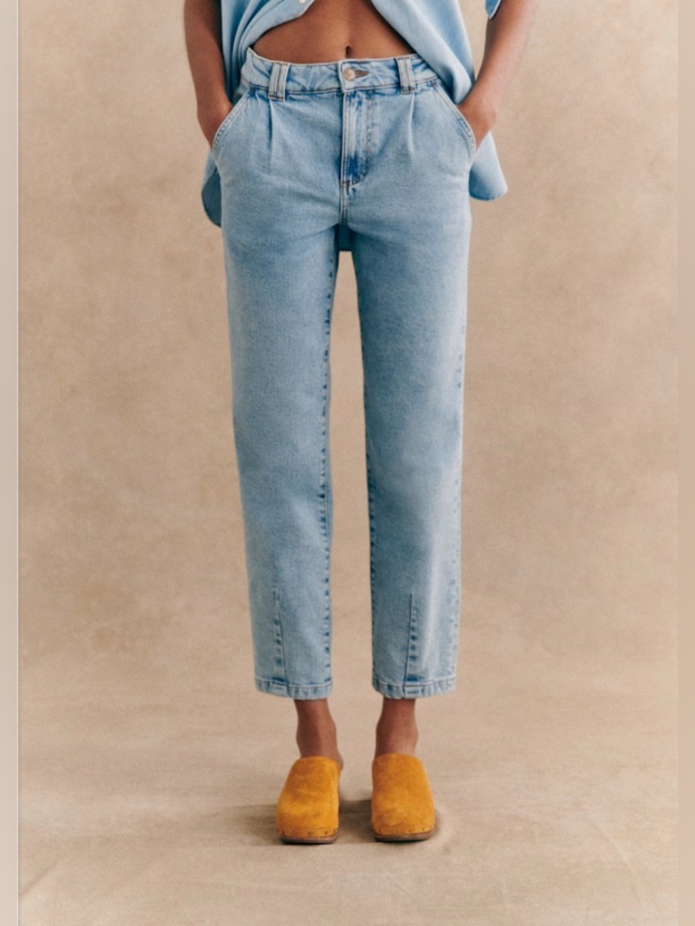 Sézane Manu denim trousers